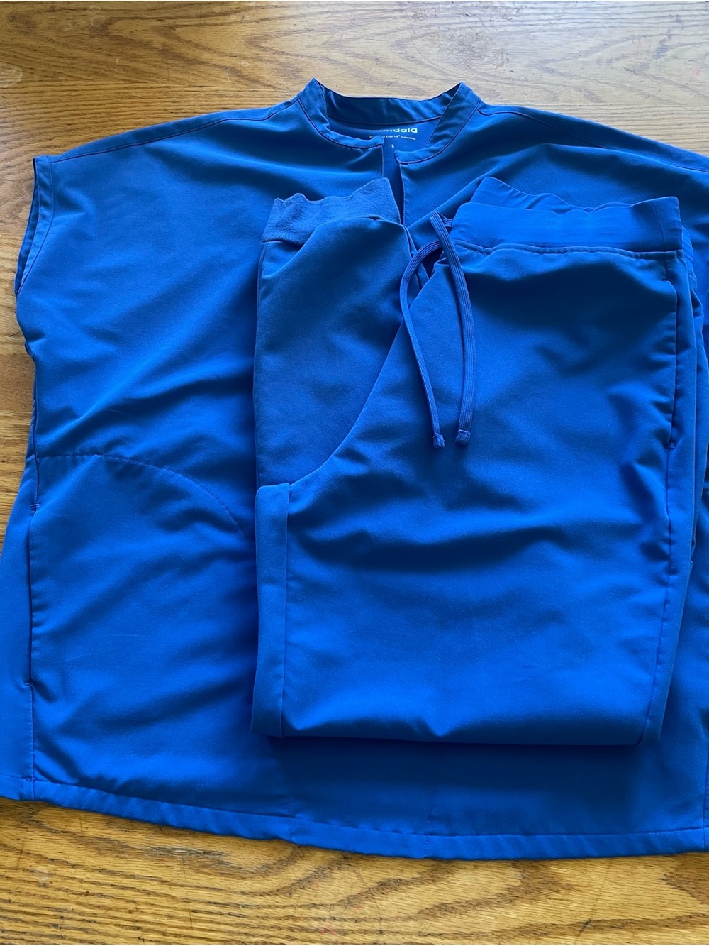 Women's Blue Mandala Scrub Set
